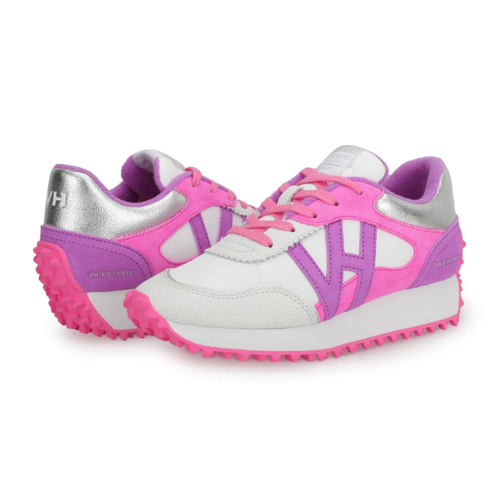 Cheap COSMIC - WHITE PEBBLED PINK PURPLE MULTI Low Tops