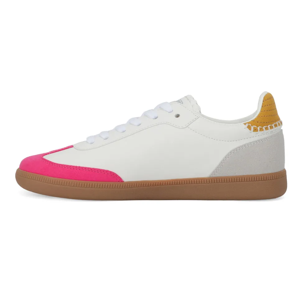 Cheap CRISP - WHITE NEON PINK Low Tops