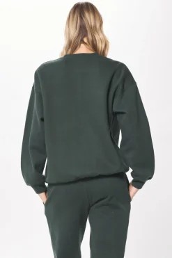 Shop Deep Emerald Green Proweave Crewneck Sweatshirt All Tops|Hoodies