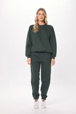 Shop Deep Emerald Green Proweave Crewneck Sweatshirt All Tops|Hoodies