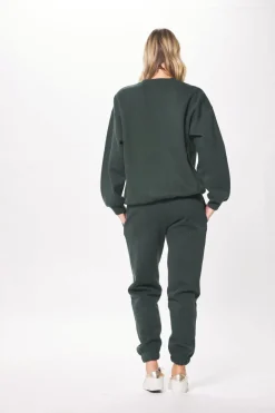 Shop Deep Emerald Green Proweave Crewneck Sweatshirt All Tops|Hoodies