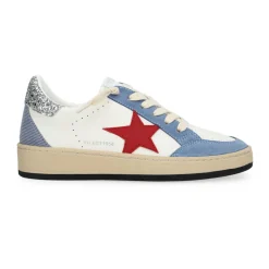 Online DENISSE 25 - BLUE/RED/SILVER GLITTER Low Tops