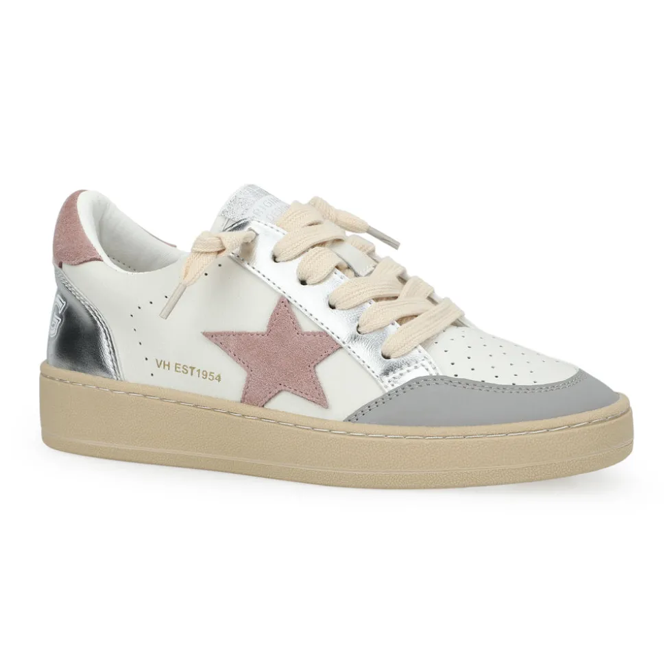 New DENISSE 32 - PINK/SILVER/WHITE Low Tops