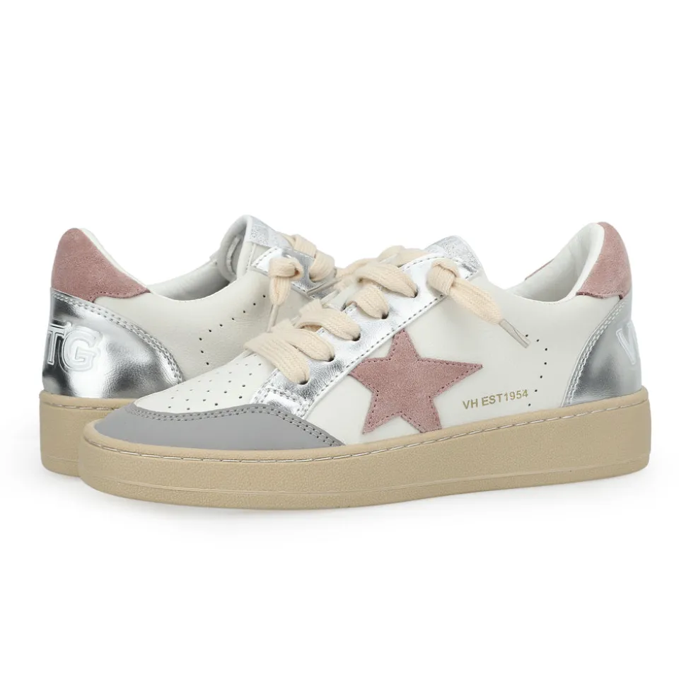 New DENISSE 32 - PINK/SILVER/WHITE Low Tops