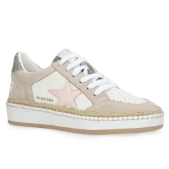 Cheap DENISSE 29 - RAFFIA/PINK/SILVER Low Tops