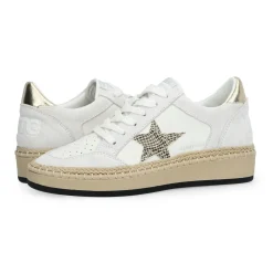 Discount DENISSE 28 - RAFFIA/SNAKE GOLD Low Tops