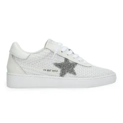 New DENISSE 30 - WHITE CROCHET Low Tops