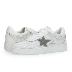 New DENISSE 30 - WHITE CROCHET Low Tops