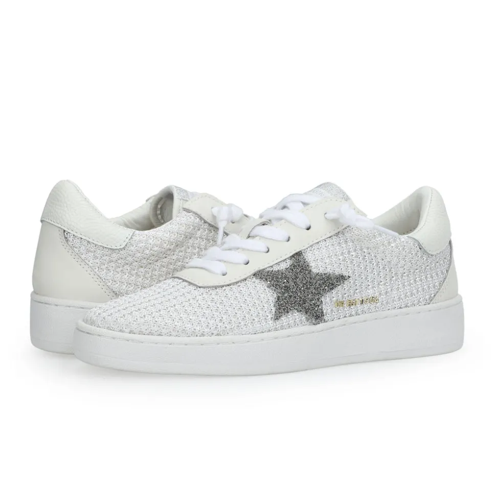New DENISSE 30 - WHITE CROCHET Low Tops