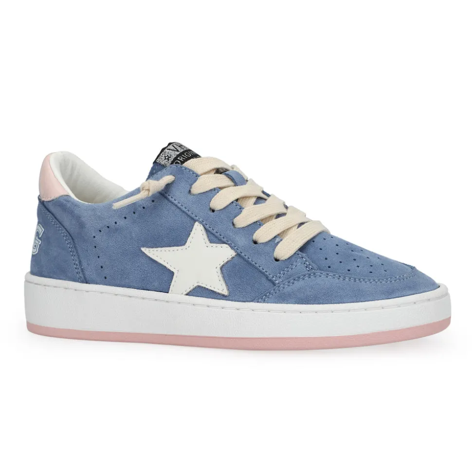 Hot DENISSE 19- BLUE SUEDE Low Tops