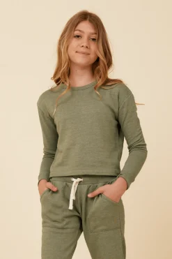 Best Distressed Neckline Crewneck Kids Kids Tops