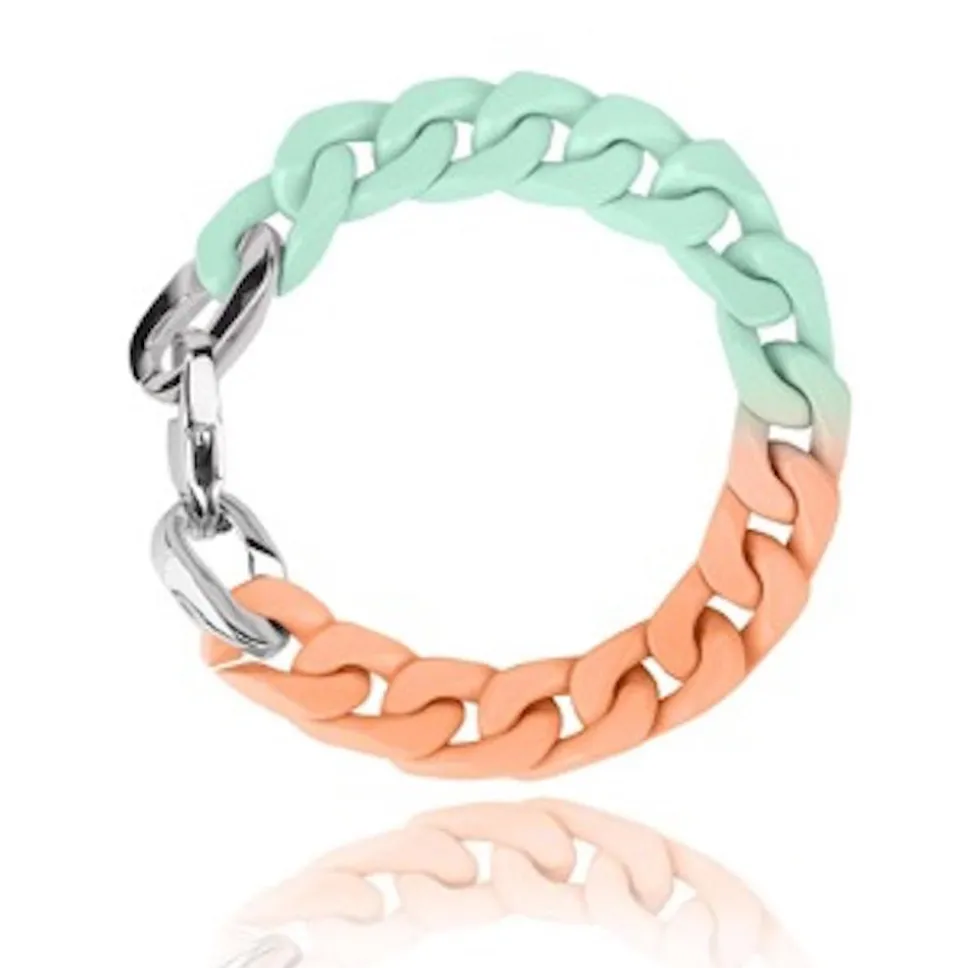 Discount DOUBLE DIP BRACELET MINT/PEACH Bracelets