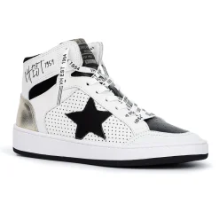 Cheap Dream 8- Black White Multi High Tops