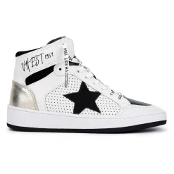 Cheap Dream 8- Black White Multi High Tops