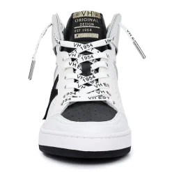 Best Dream 8- Black White Multi With Inside Zipper High Tops