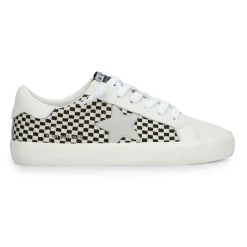 Best FLAIR 40 - BLACK/WHITE NATURAL CHECKERED Low Tops
