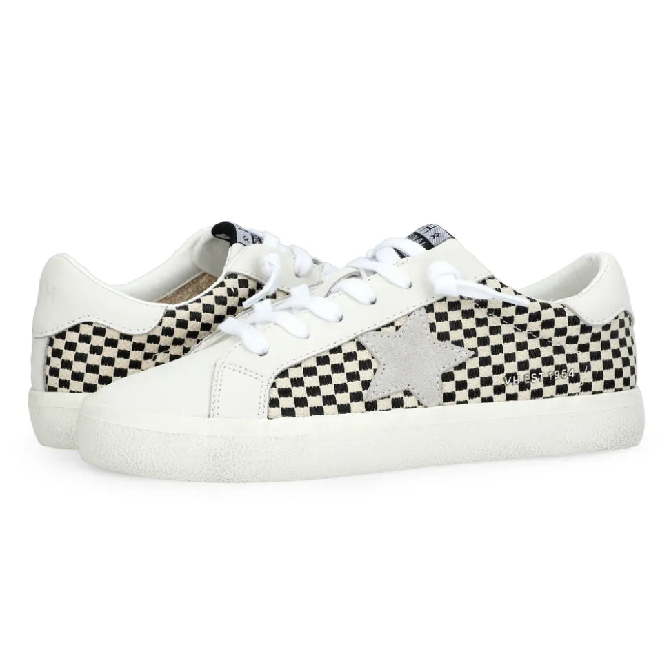 Best FLAIR 40 - BLACK/WHITE NATURAL CHECKERED Low Tops