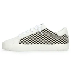 Best FLAIR 40 - BLACK/WHITE NATURAL CHECKERED Low Tops