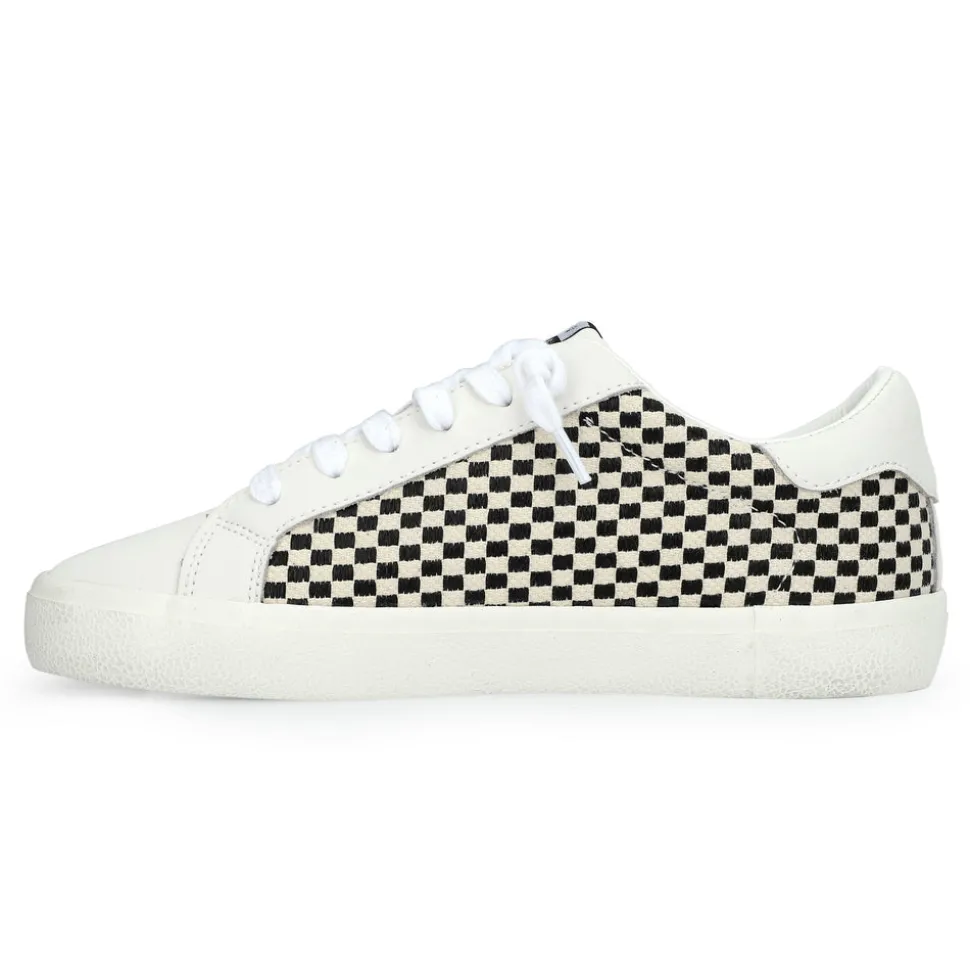 Best FLAIR 40 - BLACK/WHITE NATURAL CHECKERED Low Tops
