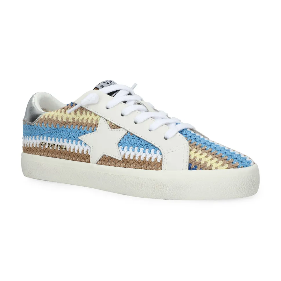 Best Sale FLAIR 46 - BLUE/BROWN CROCHET MULTI Low Tops