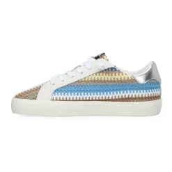 Best Sale FLAIR 46 - BLUE/BROWN CROCHET MULTI Low Tops