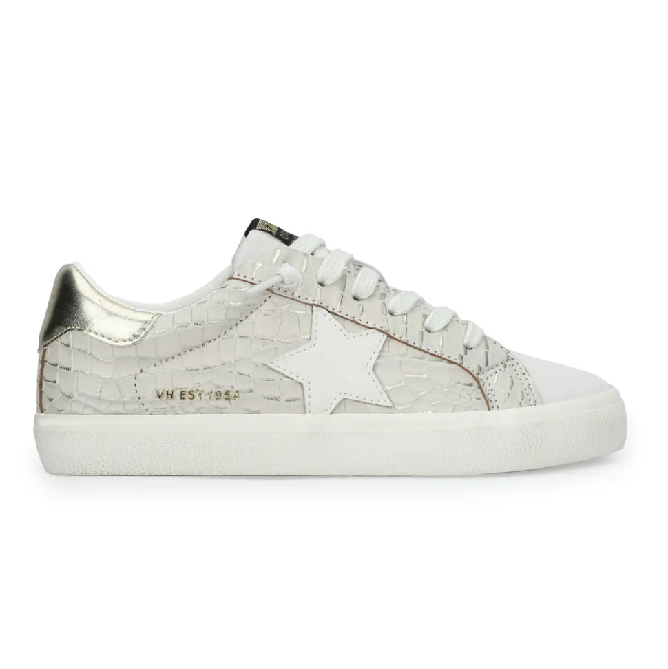 Fashion FLAIR 39 - GOLD CROCO Low Tops
