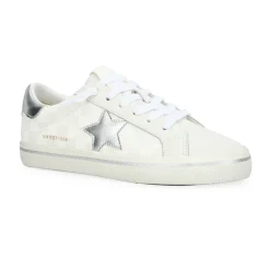 Cheap FLAIR 35 - WHITE CHECKERED/SILVER Low Tops