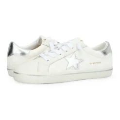 Cheap FLAIR 35 - WHITE CHECKERED/SILVER Low Tops