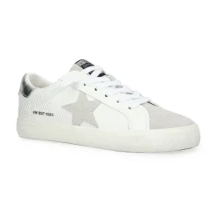 Shop FLAIR 38 - WHITE SNAKE/WASHED SILVER Low Tops