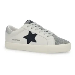 Fashion FLAIR - GREY SUEDE GLITTER Low Tops