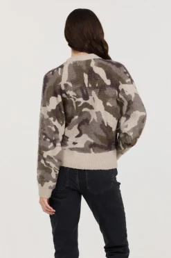 Outlet Forest Fog Camo Zip Up Sweater All Tops|Sweaters