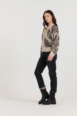 Outlet Forest Fog Camo Zip Up Sweater All Tops|Sweaters