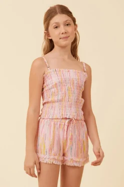 Shop Fruity Tie Dye Smocked Tube Top Kids Kids Tops