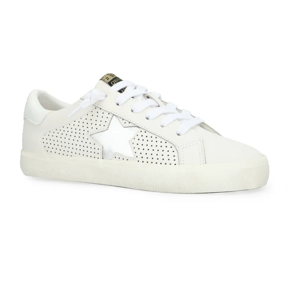 Best GADOL 31 - WHITE PEBBLED/ WASHED SILVER Low Tops