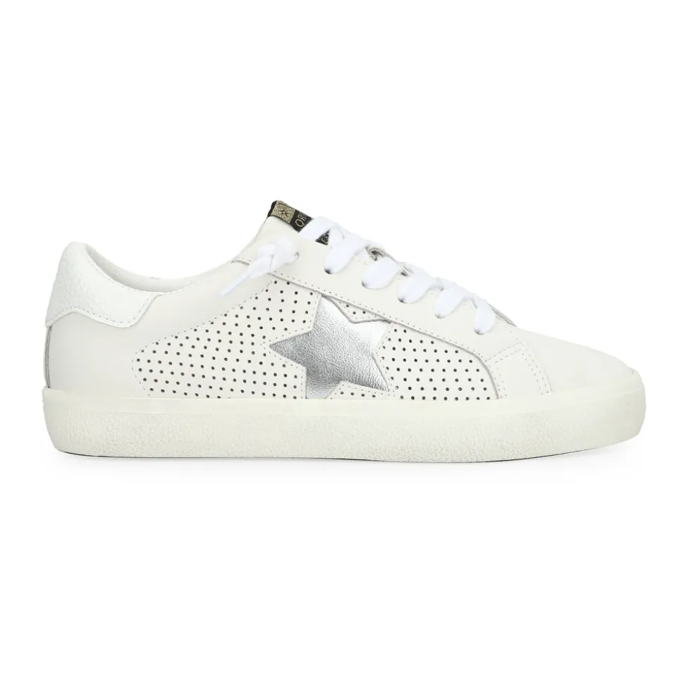 Best GADOL 31 - WHITE PEBBLED/ WASHED SILVER Low Tops
