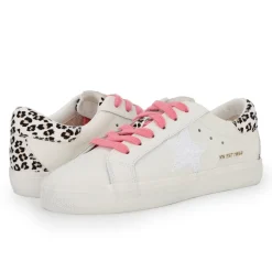 Cheap GISELLE - WHITE CHEETAH Low Tops