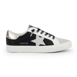 Fashion GRANDE - BLACK PEBBLED GREY Low Tops
