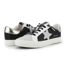 Fashion GRANDE - BLACK PEBBLED GREY Low Tops
