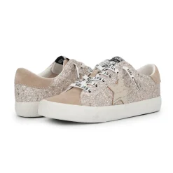 Outlet GRANDE - LIGHT CAMEL GLITTER MULTI Low Tops