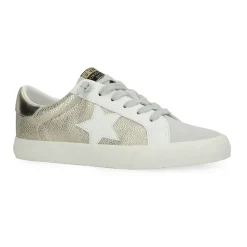 Sale GRANDE - METALLIC GOLD PEBBLED Low Tops