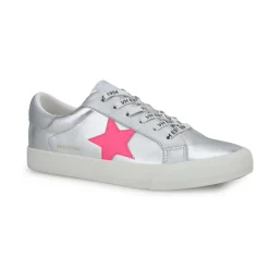 Clearance GRANDE - WASHED SILVER PINK MIX Low Tops
