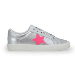 Clearance GRANDE - WASHED SILVER PINK MIX Low Tops