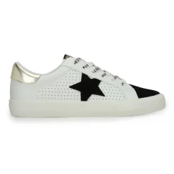 Fashion GRANDE - WHITE BLACK GOLD POP Low Tops