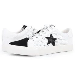Shop Grande - White Black Rhinestones Low Tops