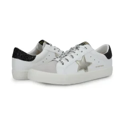 Fashion GRANDE - WHITE GREY BLACK WASHED GOLD Low Tops