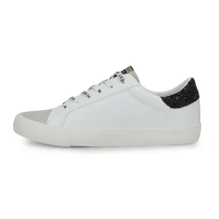 Fashion GRANDE - WHITE GREY BLACK WASHED GOLD Low Tops