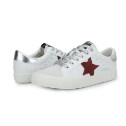 Discount GRANDE - WHITE MAROON GREY POP Low Tops