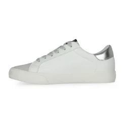Fashion GRANDE - WHITE PEBBLED/WASHED SILVER Low Tops