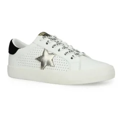 Clearance GRANDE - WHITE WASHED GOLD Low Tops