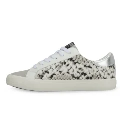 Hot GRANDE WHITE BLACK SNAKE GREY POP Low Tops